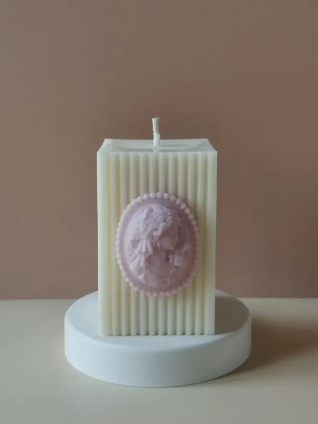 BFlame Victoria bougie camée non parfumée