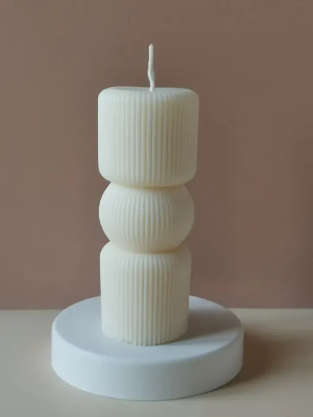 BFlame Arlette bougie artisanale à relief vertical